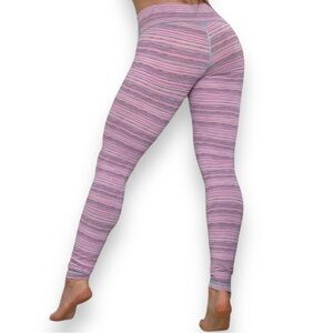 Lululemon Wunder Under III *Luxstreme Cyber Stripe Flash Light Menthol | Size 6